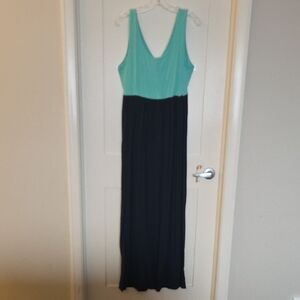 Pinkblush Turquoise and Navy Maxi Dress